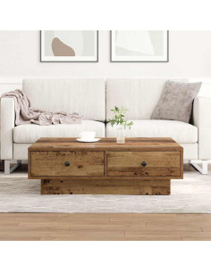 Tavolino da salotto Legno vecchio 90 x 90 x 28 cm