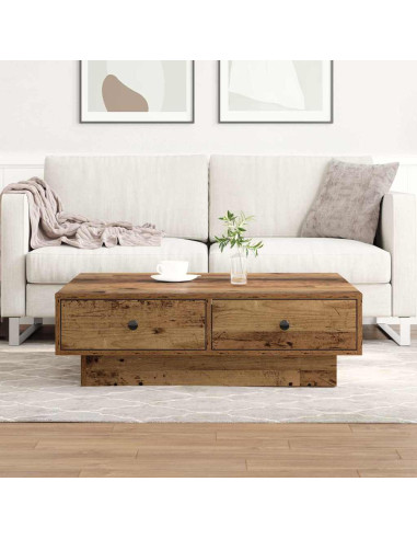 Tavolino da salotto Legno vecchio 90 x 90 x 28 cm