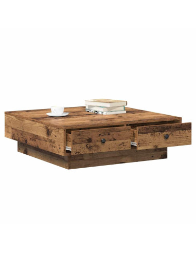 Tavolino da salotto Legno vecchio 90 x 90 x 28 cm