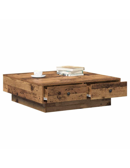 Tavolino da salotto Legno vecchio 90 x 90 x 28 cm