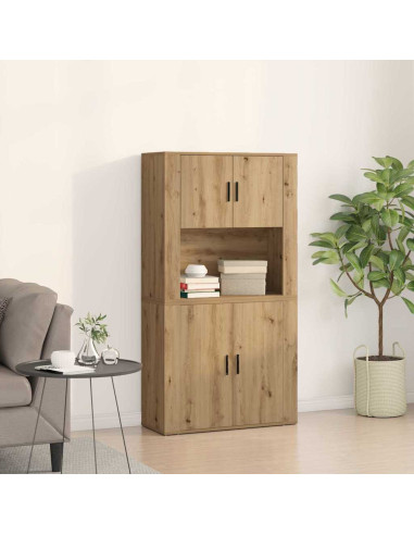 Credenza Rovere artigianale 80 x 33 x 150 cm Legno multistrato