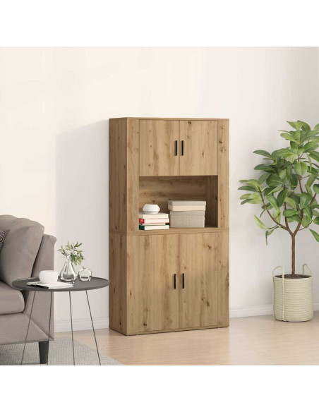 Credenza Rovere artigianale 80 x 33 x 150 cm Legno multistrato