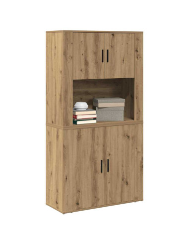 Credenza Rovere artigianale 80 x 33 x 150 cm Legno multistrato