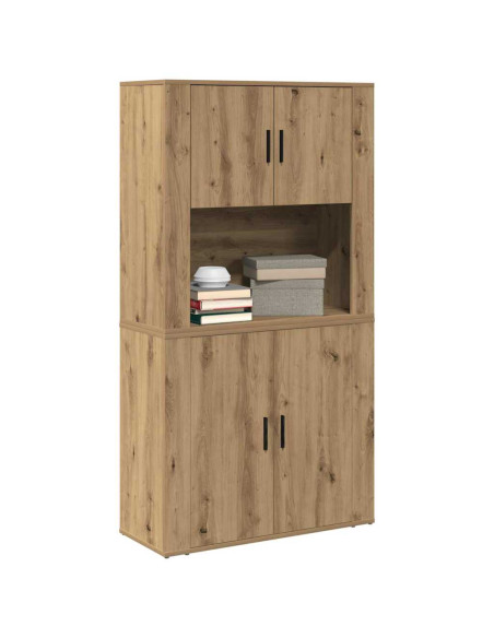 Credenza Rovere artigianale 80 x 33 x 150 cm Legno multistrato