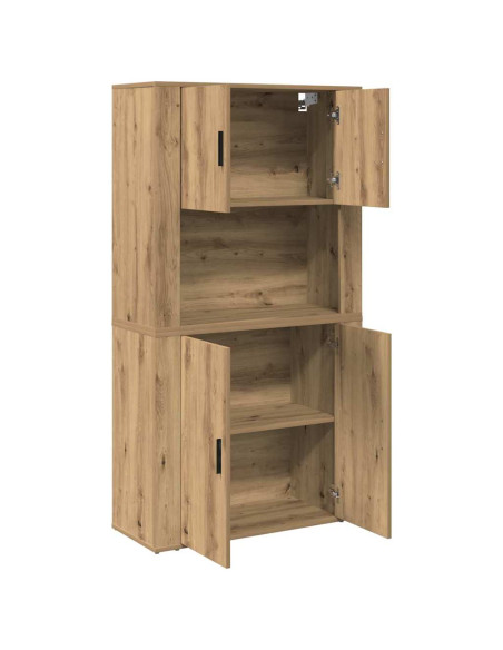 Credenza Rovere artigianale 80 x 33 x 150 cm Legno multistrato