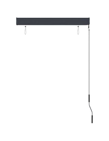 Tenda a Rullo per Esterni 100x250 cm Bianca e Arancione