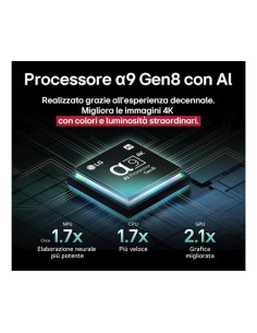 LG OLED evo AI OLED42C55LA TV Serie C5 42'' 4K, α9 Gen8, Dolby Vision, 20W, 4 HDMI, VRR 144Hz, Smart TV WebOS 25 2