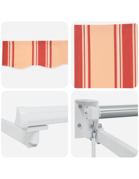 Tenda da Sole Giallo e Arancione 350 x 250 x 165 cm Poliestere