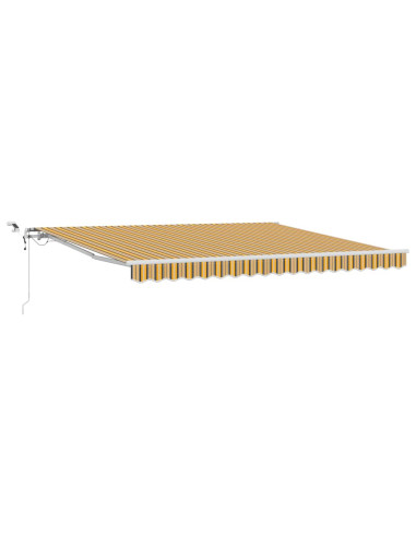 Tenda Retrattile Multicolore 400 × 350 cm Poliestere e Metallo
