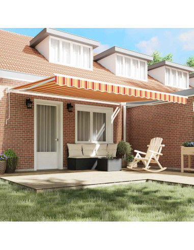 Tenda da Sole Giallo e Arancione 450 × 300 cm