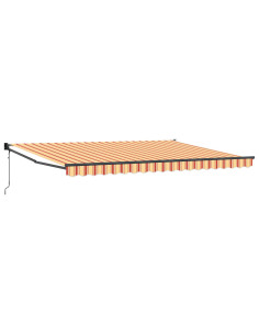 Tenda da Sole Giallo e Arancione 450 x 300 x 165 cm 2