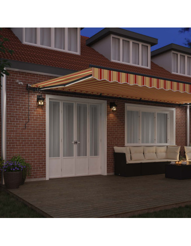 Tessuto per Tenda Giallo e Arancione 600 × 350 cm Poliestere