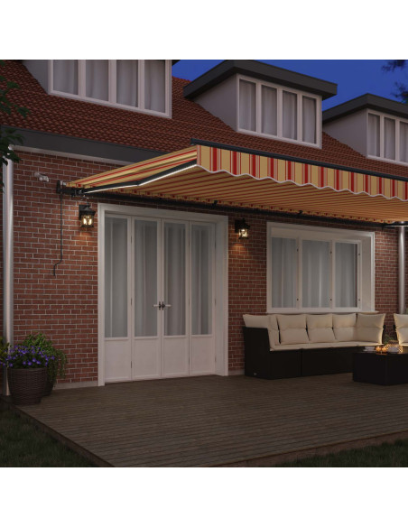 Tessuto per Tenda Giallo e Arancione 600 × 350 cm Poliestere