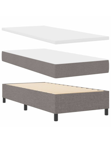 Letto a molle con materasso Talpa 90 x 190 cm Tessuto