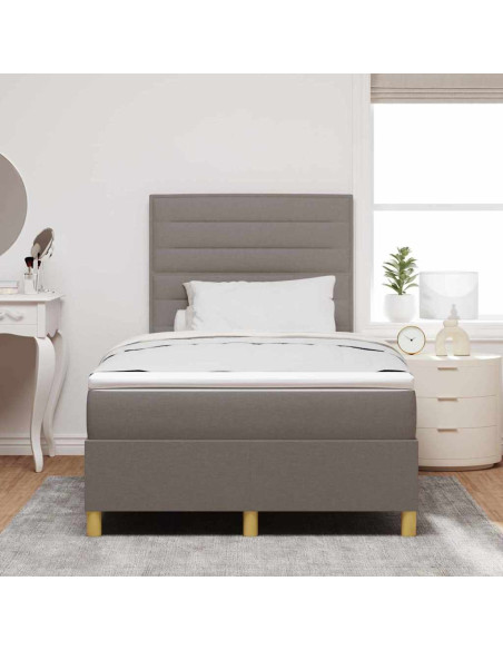 Letto a Sorgente LED con materasso Talpa 120 x 190 cm Tessuto