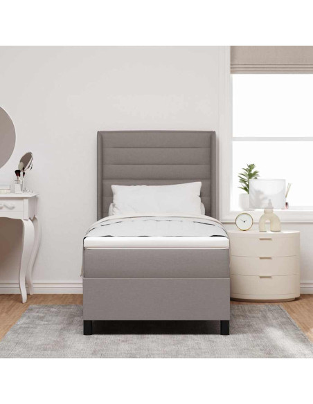 Letto a Sorgente LED con materasso Talpa 90 x 190 cm Tessuto