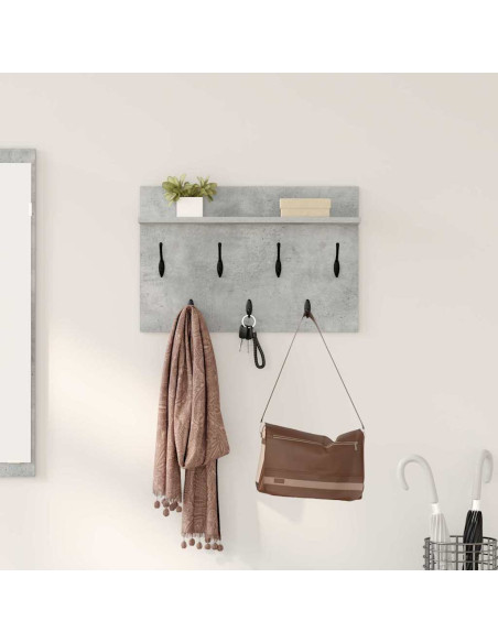 Appendiabiti a muro Grigio cemento 60 x 40 x 12 cm