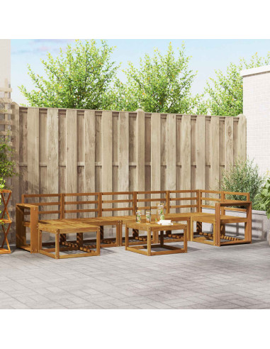 Set di divani da esterno 8 pcs Naturale