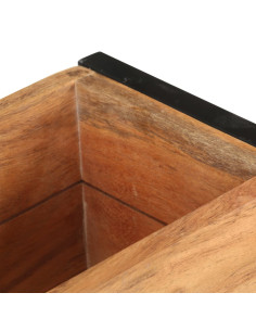 Fioriera 60x20x68 cm in Legno Massello di Acacia 2