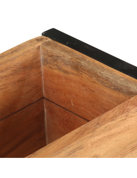 Fioriera 60x20x68 cm in Legno Massello di Acacia