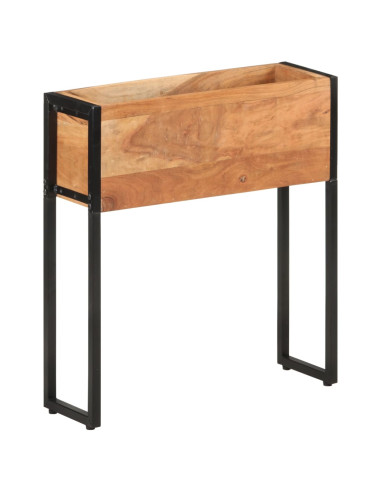 Fioriera 60x20x68 cm in Legno Massello di Acacia