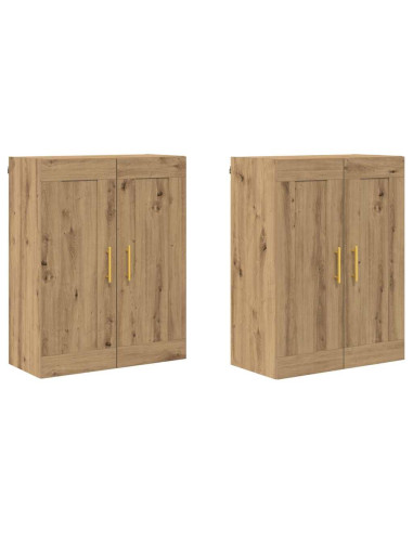 Mobile a muro 2 pcs Rovere artigianale 69,5 x 34 x 90 cm