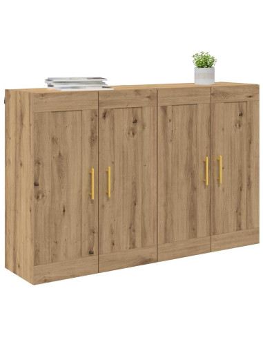 Mobile a muro 2 pcs Rovere artigianale 69,5 x 34 x 90 cm