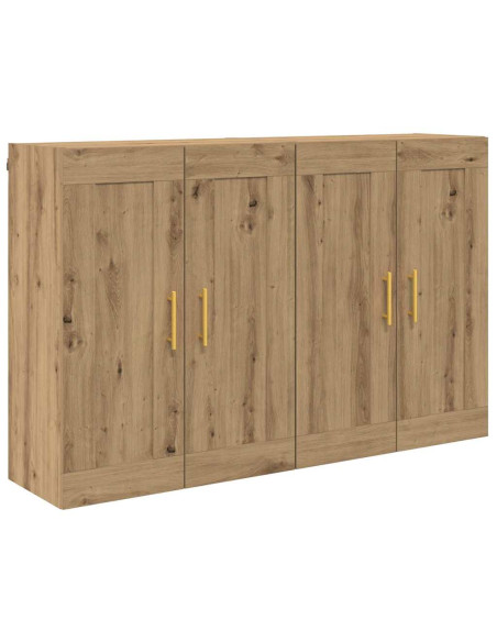 Mobile a muro 2 pcs Rovere artigianale 69,5 x 34 x 90 cm