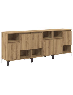 Sideboards 3 pcs Rovere artigianale 60 x 35 x 70 cm 2