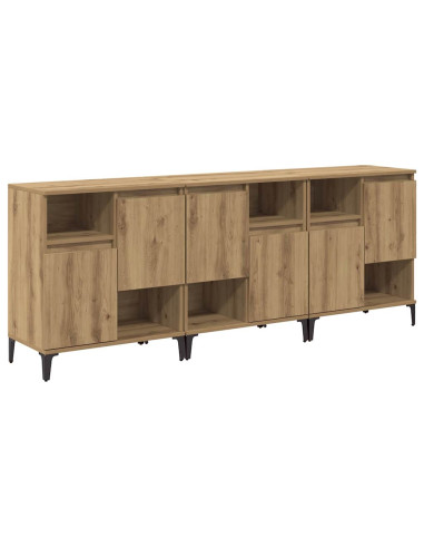 Sideboards 3 pcs Rovere artigianale 60 x 35 x 70 cm