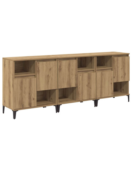 Sideboards 3 pcs Rovere artigianale 60 x 35 x 70 cm