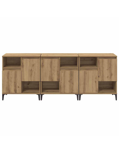 Sideboards 3 pcs Rovere artigianale 60 x 35 x 70 cm