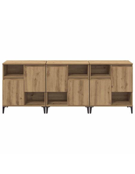 Sideboards 3 pcs Rovere artigianale 60 x 35 x 70 cm