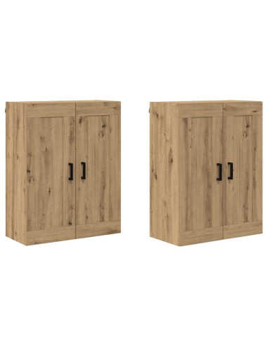 Mobile a muro 2 pcs Rovere artigianale 69,5 x 34 x 90 cm