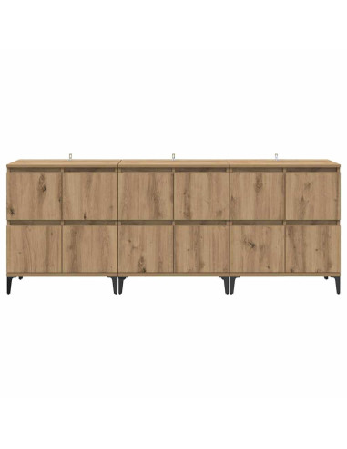 Sideboards 3 pcs Rovere artigianale 60 x 35 x 70 cm