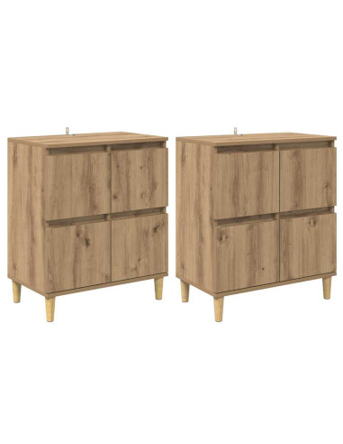 Sideboards 2 pcs Rovere artigianale 60 x 35 x 70 cm