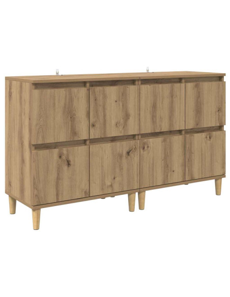 Sideboards 2 pcs Rovere artigianale 60 x 35 x 70 cm