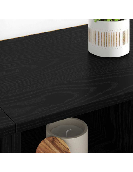 Sideboards 2 pcs Rovere Nero 60 x 35 x 70 cm Legno multistrato