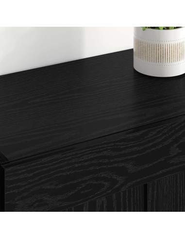 Mobile a muro 2 pcs Rovere Nero 69,5 x 34 x 90 cm