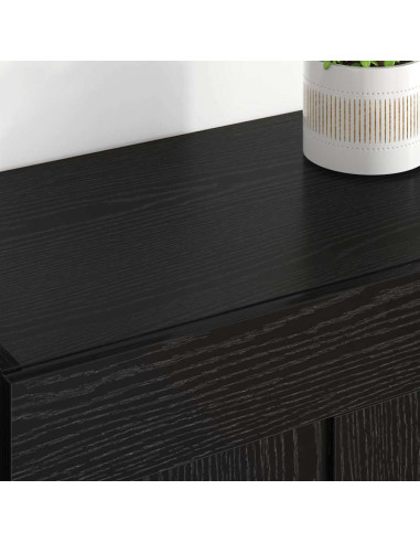 Mobile a muro 2 pcs Rovere Nero 69,5 x 34 x 90 cm