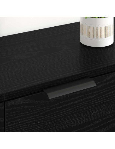 Sideboards 2 pcs Rovere Nero 60 x 30 x 70 cm Legno multistrato