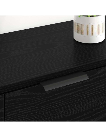 Sideboards 2 pcs Rovere Nero 60 x 30 x 70 cm Legno multistrato