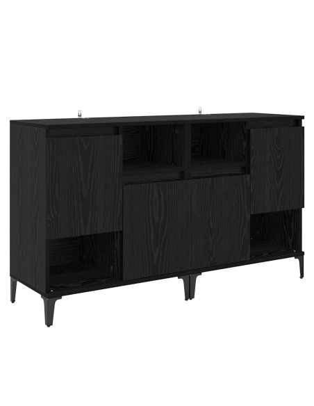 Sideboards 2 pcs Rovere Nero 60 x 35 x 70 cm Legno multistrato