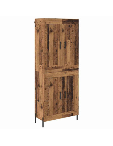 Credenza 2 pcs Legno vecchio Legno multistrato