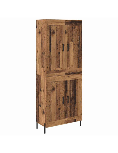 Credenza 2 pcs Legno vecchio Legno multistrato