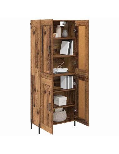 Credenza 2 pcs Legno vecchio Legno multistrato
