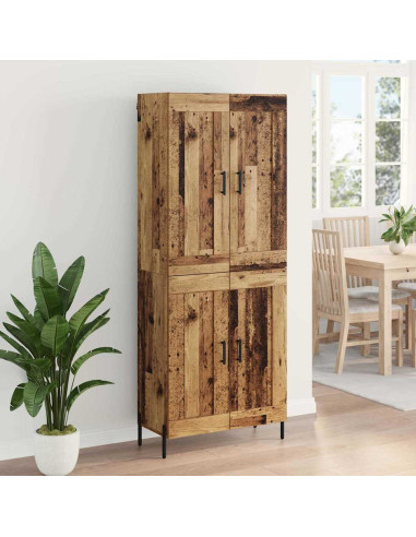 Credenza 2 pcs Legno vecchio Legno multistrato