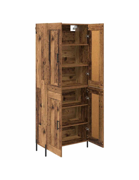 Credenza 2 pcs Legno vecchio Legno multistrato