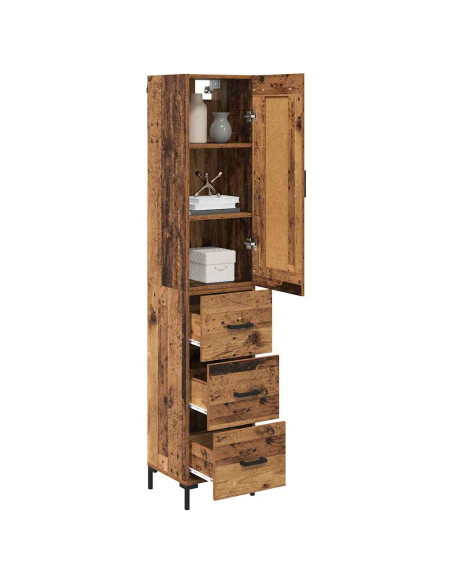 Credenza Legno vecchio 34,5 x 34 x 180 cm Legno multistrato
