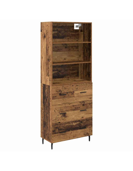 Credenza con cassetto 2 pcs Legno vecchio Legno multistrato